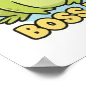 Boss Frog Poster Cute Confident Frog Motivational  ポスター (角)