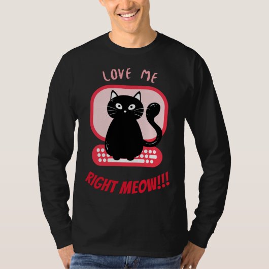 Boss Kitty Valentine  u201CLove Me Right MEOW  u20 Tシャツ (正面)