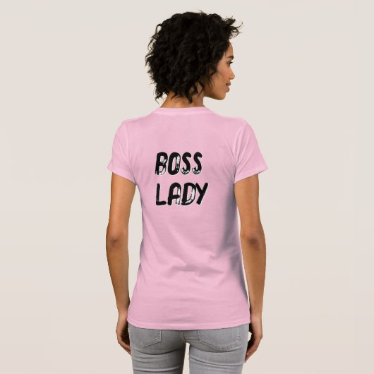 BOSS LADY - (表と裏) Tシャツ (裏面フル)