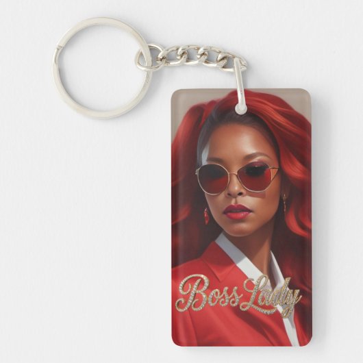 Boss Lady Acrylic Keychain キーホルダー (正面)