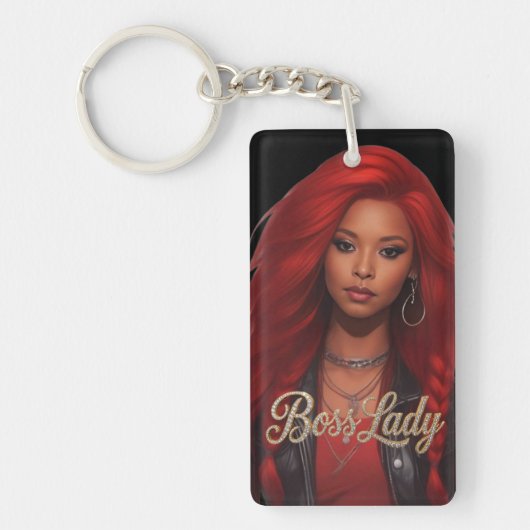 Boss Lady Acrylic Keychain キーホルダー (正面)