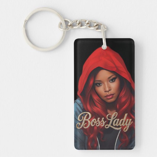 Boss Lady Acrylic Keychain キーホルダー (正面)