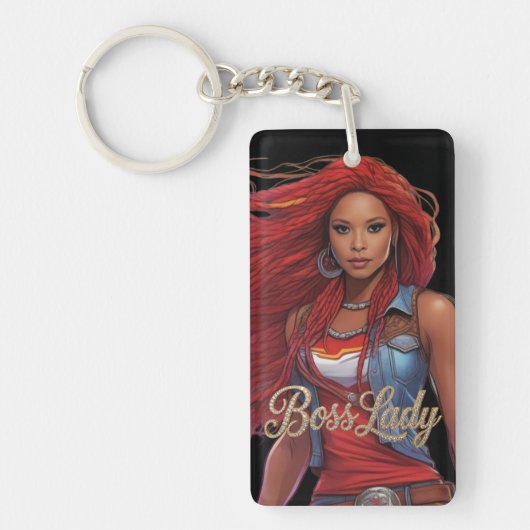 Boss Lady Acrylic Keychain キーホルダー (正面)