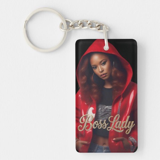 Boss Lady Acrylic Keychain キーホルダー (正面)