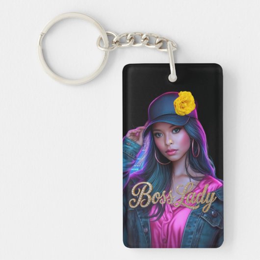 Boss Lady Acrylic Keychain キーホルダー (正面)