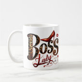Boss Lady Christmas Mug – Holiday Heels Edition コーヒーマグカップ (左)