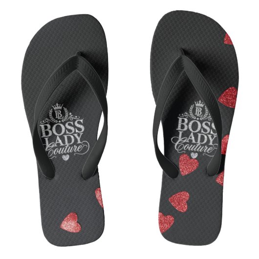 Boss Lady Couture Pair of Flip Flops ビーチサンダル (フットベッド)