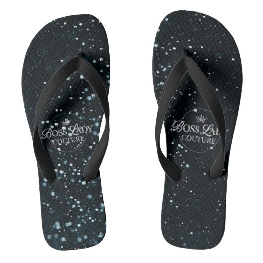 Boss Lady Couture Pair of Flip Flops ビーチサンダル (フットベッド)