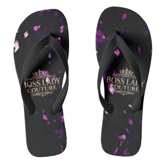 Boss Lady Couture Pair of Flip Flops ビーチサンダル (フットベッド)