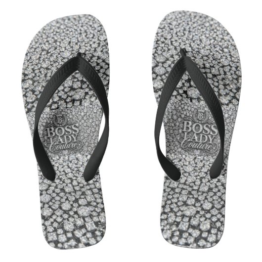 Boss Lady Couture Pair of Flip Flops ビーチサンダル (フットベッド)