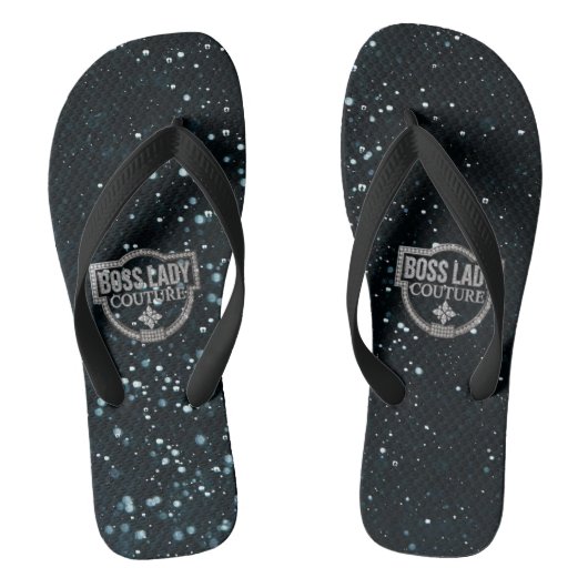 Boss Lady Couture Pair of Flip Flops ビーチサンダル (フットベッド)