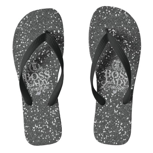 Boss Lady Couture Pair of Flip Flops ビーチサンダル (フットベッド)