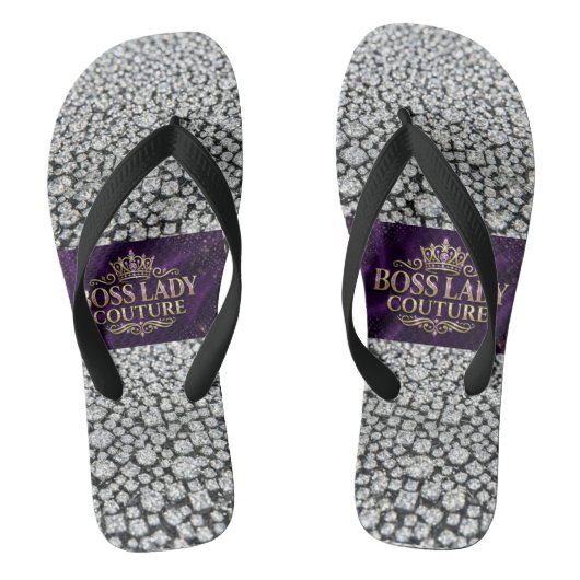 Boss Lady Couture Pair of Flip Flops ビーチサンダル (フットベッド)