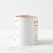 Boss Lady Definition Mug Empowering Office Gift マグカップ (中央)