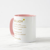 Boss Lady Definition Mug Empowering Office Gift マグカップ (正面左)