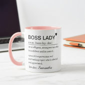 Boss Lady Definition Mug Empowering Office Gift マグカップ