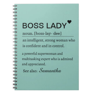 Boss Lady Definition Personalized  ノートブック