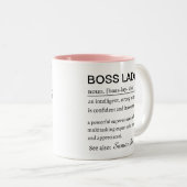 Boss Lady Definition Personalized Name  ツートーンマグカップ (正面右)