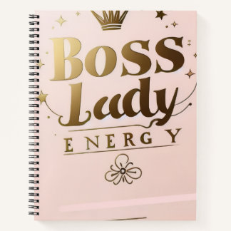 Boss Lady Energy Spiral Notebook ノートブック