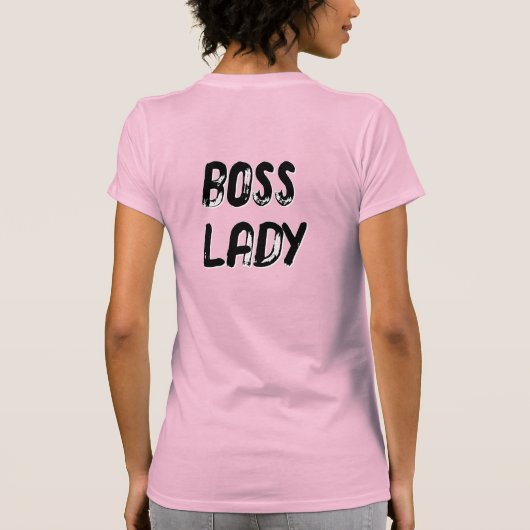 BOSS LADY - (front AND back Tシャツ (裏面)