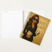 Boss Lady Gold Shimmer Planner プランナー手帳 (ディスプレー)
