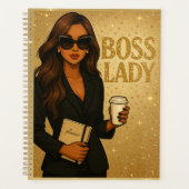 Boss Lady Gold Shimmer Planner プランナー手帳 (正面)