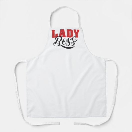 Boss Lady Mindset – Powerful Women Quote Design エプロン (正面)