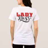 Boss Lady Mindset – Powerful Women Quote Design トライブレンドＴシャツ (裏面)