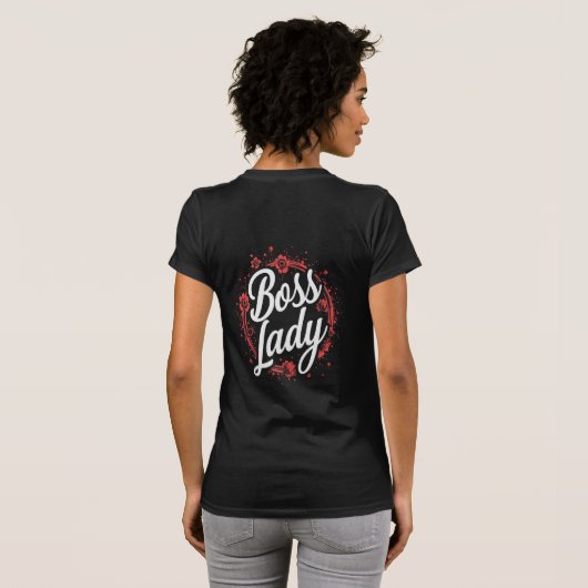 Boss Lady National Boss Day Design Tシャツ (裏面フル)