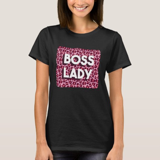 Boss Lady Powerful Woman Working From Home Feminis Tシャツ (正面)
