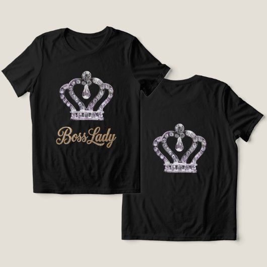 Boss Lady T-Shirt Tri-Blend Shirt トライブレンドＴシャツ (デザイン正面&裏面)