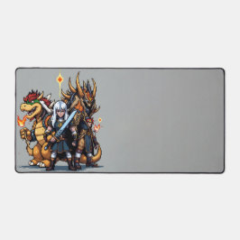 Boss Legends Desk Mat - Retro Pixel Art デスクマット