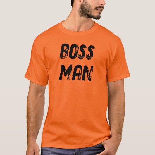 BOSS MAN (front AND back) Tシャツ (正面)