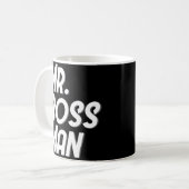 Boss Man Funny Male氏のコーヒー・マグのギフト コーヒーマグカップ (正面左)
