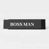 Boss Man Gift Funny Name Plate Customize デスクネームプレート (正面)