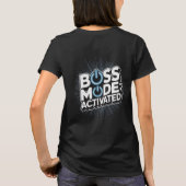 Boss Mode Activated Design National Boss Day Tシャツ (裏面)