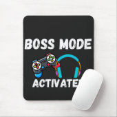 Boss Mode Activated Gamer  マウスパッド (マウス)