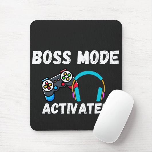 Boss Mode Activated Gamer  マウスパッド (マウス)