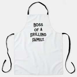 Boss of a Grilling Family エプロン