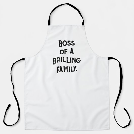 Boss of a Grilling Family エプロン (正面)