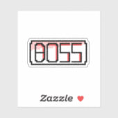 "BOSS" Retro font シール (シート)