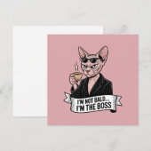 Boss Sphynx Cat Coffee Artwork シーズンカード (正面/裏面)