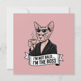 Boss Sphynx Cat Coffee Artwork シーズンカード