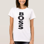 Boss Typography Design National Boss Day Tシャツ (正面)