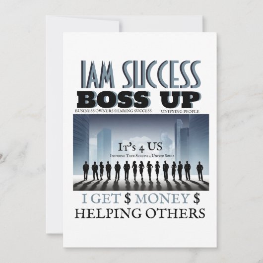 BOSS UP T-Shirt 招待状 (正面)