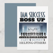 BOSS UP T-Shirt 招待状 (正面/裏面)