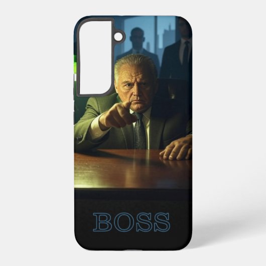 Boss w text Samsung S22 Plus phone case Samsung Galaxyケース (裏面)