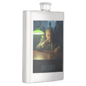 Boss w text stainless steel flask フラスク (右)