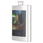 Boss w text stainless steel flask フラスク (左)