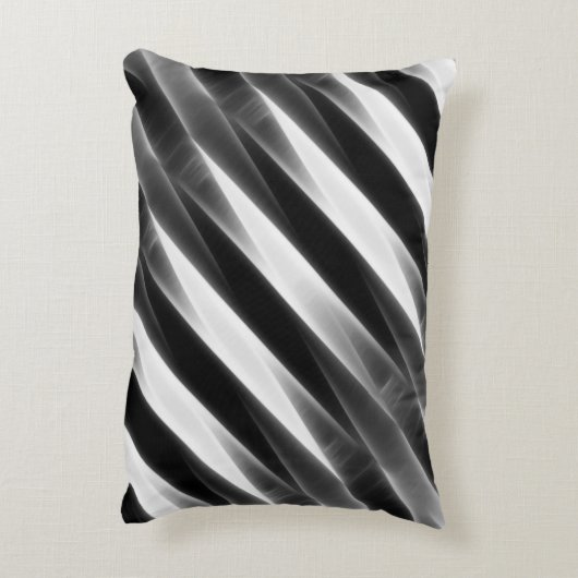 "Bossa新星"のスタイル2の灰色の白熱アクセントの枕 アクセントクッション (裏面(縦))